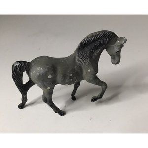 Durham Industries Metal Miniatures Horse Dapple Grey  Vintage 1976